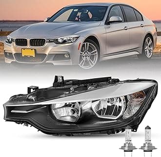 JSBOYAT Halogen Headlight Compatible With 2012 2013 2014 2015 BMW 3-SERIES F30 320i 328i 335i xDrive Factory Halogen Headlamp Left Driver Side BM2503169, BM2502169