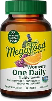 – MegaFood Women's One Daily - Women's Multivitamin supports Optimal Health and Well-Being - With B Complex Vitamins - Gluten Free, Non-GMO, Dairy Free, Soy Free - 30 Tablets