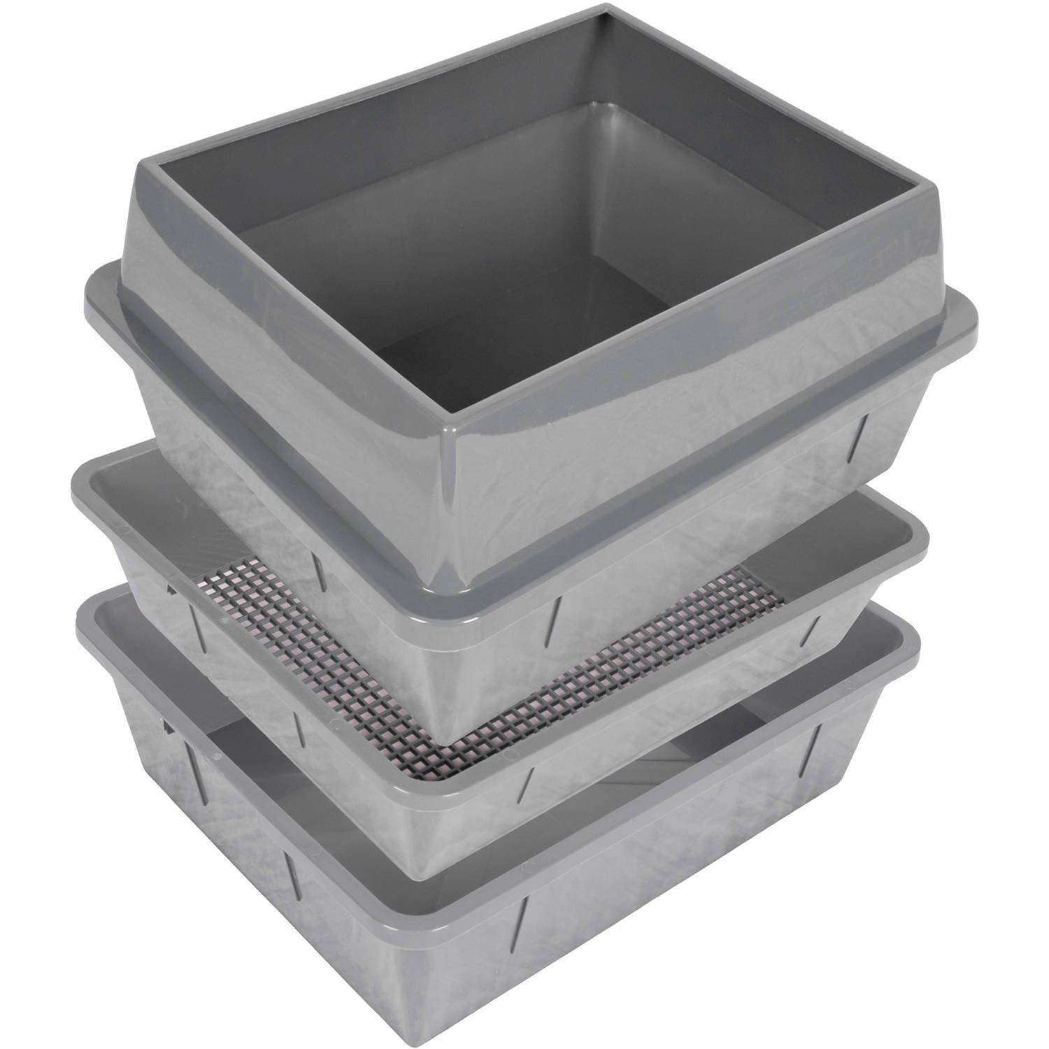 Lift n' Sift Cat Litter Tray System (Grey)