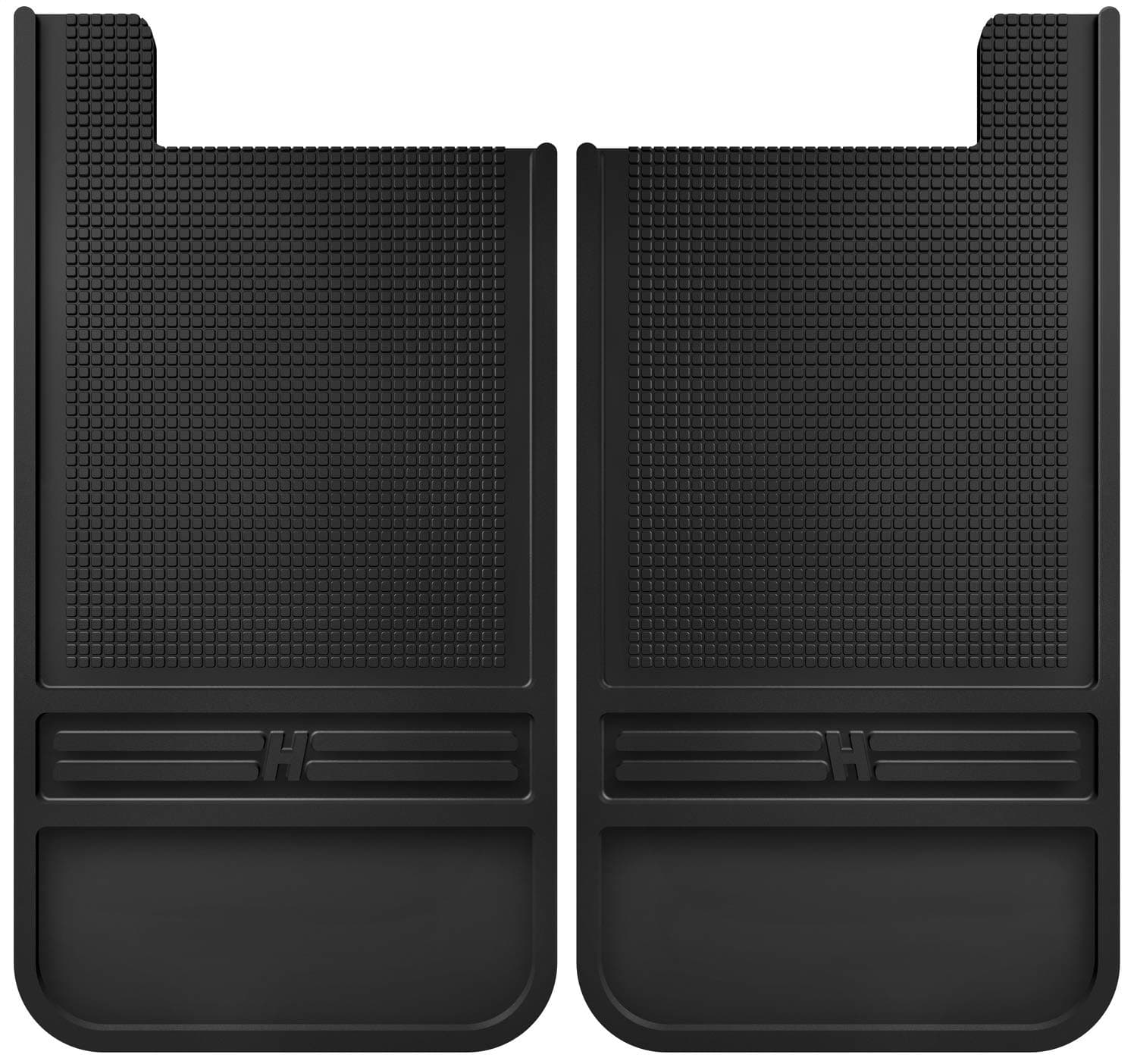 Husky Liners Universal Muddog Mud Flaps | Rubber Rear Mud Flaps - 12" w/o Weight - Black | 55100, 12" X 22" (See Below for Vehicle fitments)