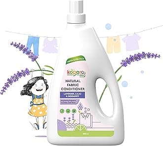 Koparo Natural Fabric Conditioner & Softener Liquid | 2 Litres | Lavender | Organic, Eco Friendly & Non Toxic | Top Load & Front Load | Protects Shine & Safe For Baby Clothes