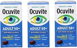 (Pack of 3) Eye Vitamin Adult 50+ Formula, 150 Soft Gels Total