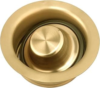 Artiwell Sink Garbage Disposal Flange and Stopper, Universal Flange Fit for 3-1/2 Inch Standard Sink Drain Hole, Kitchen Sink Replacement Accessories, Sink Food Waste Disposer Kit (CHAMPAGNE BRONZE)