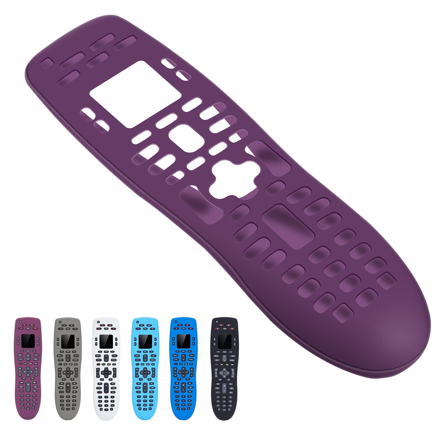 Silicone Case for Logitech Harmony 650/665 / 700, Anti- Dust and Anti-Drop Silicone Protective Case Cover for Logitech Harmony 650,665, 700 Remote Controller(Purple)
