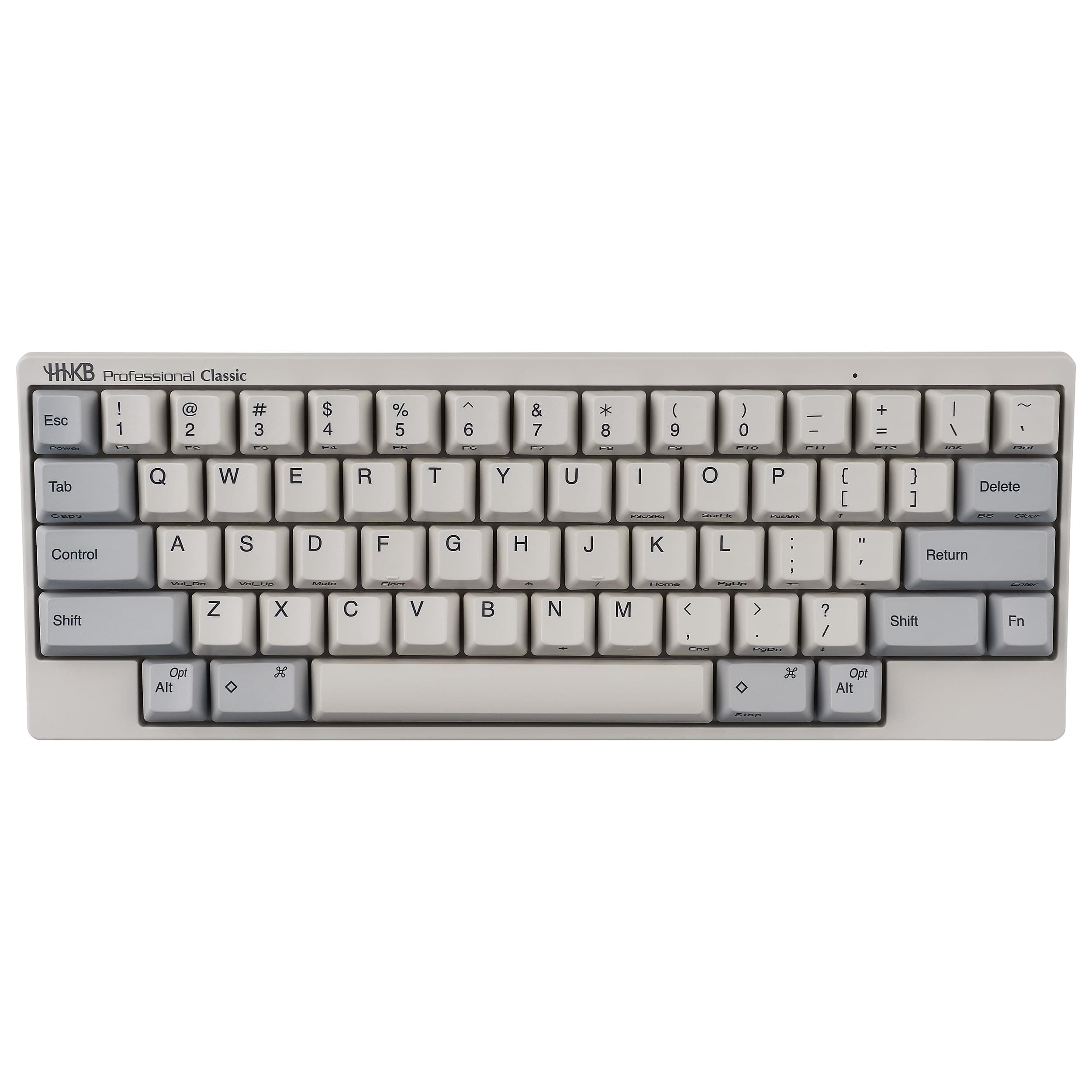 HHKB - Happy Hacking Keyboard Professional Classic (Wired, USB-C, Mac, Windows, White, Printed) with 2 Year Advance Exchange Warranty