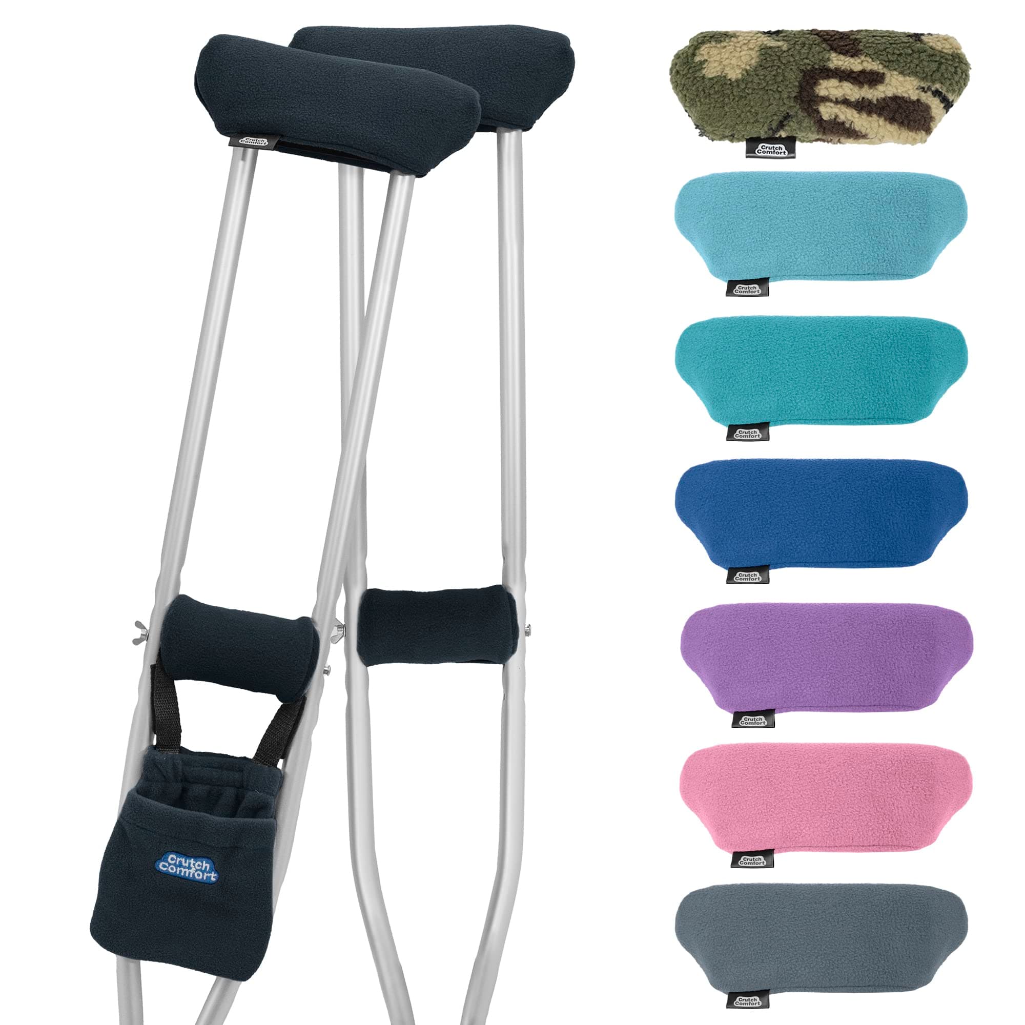 Universal Crutch 5-Piece "Get Well Soon" Gift Bundle (Classic Black)