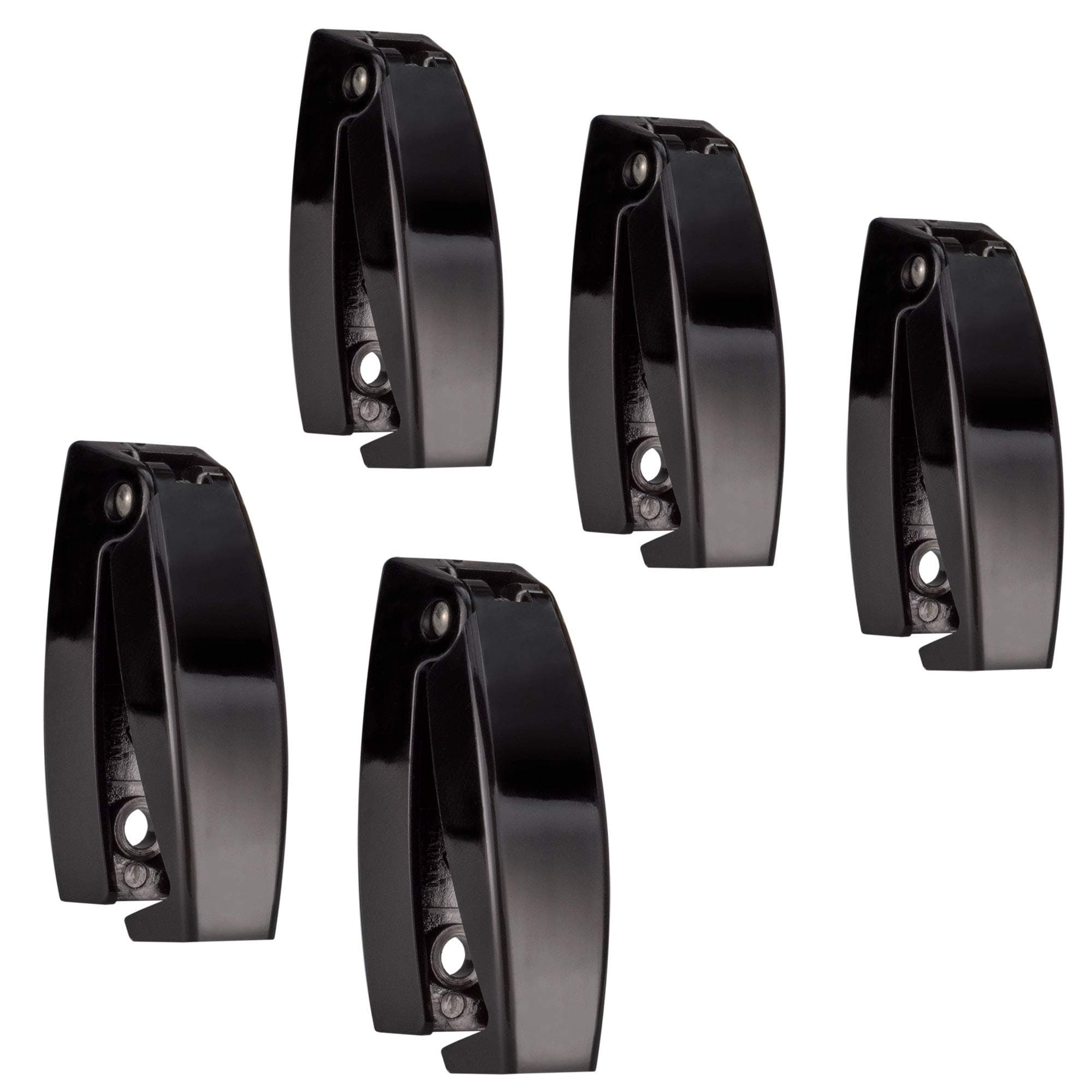 RecProBlack RV Rounded Baggage Door Catch Latch Compartment Hardware Clips | Latches 16343-23 (5 Pack)