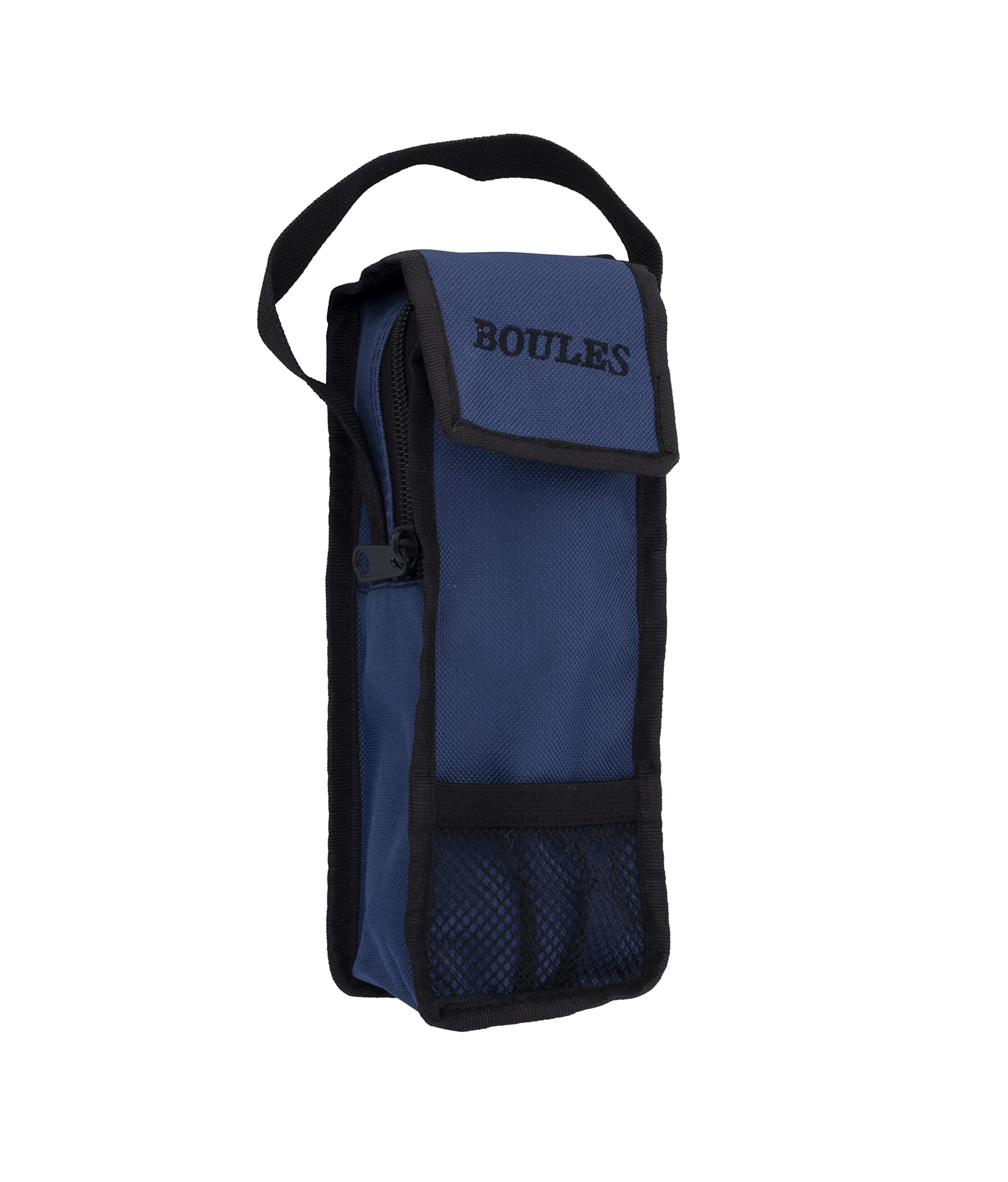 Engelhart - bag for 3 boules game with handle Opening at the top - Opens and closes with zipper and scratch- Size; 23 x 8.5 x 3.5 cm