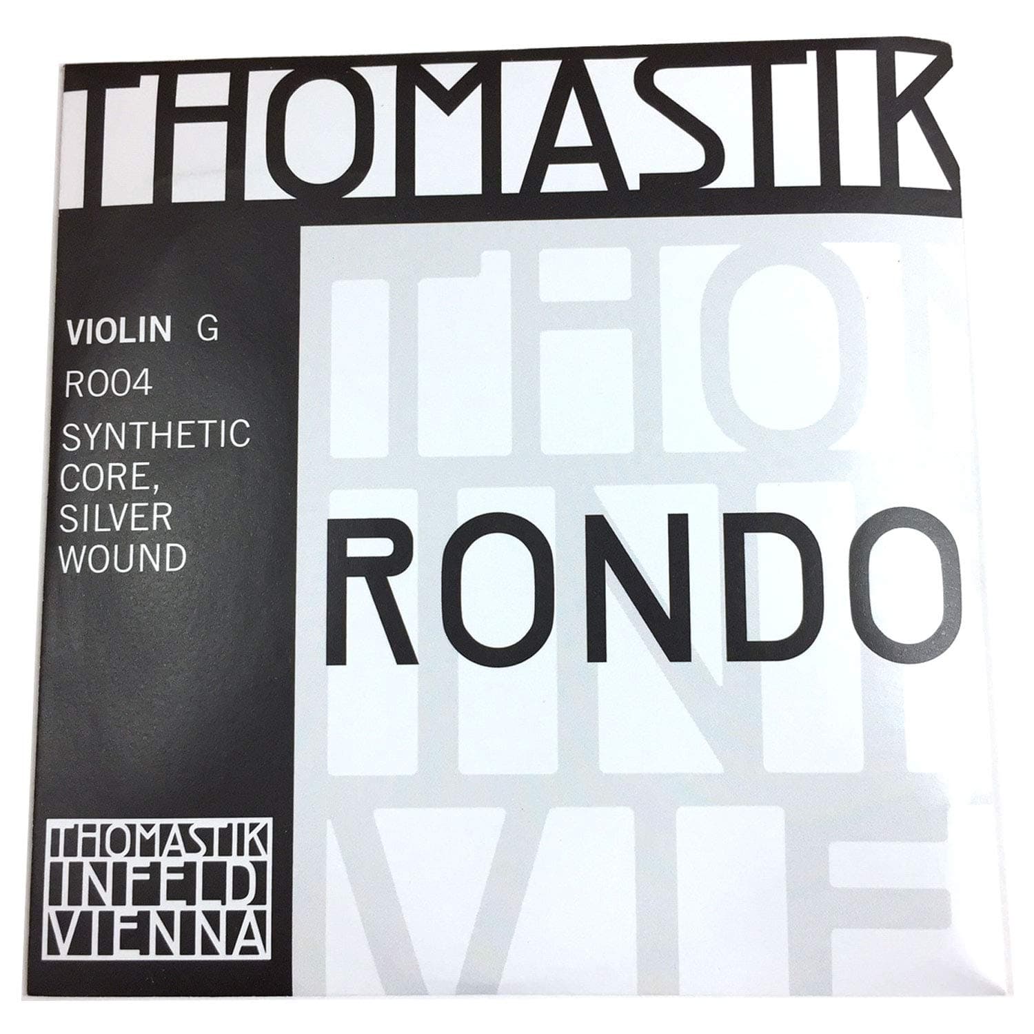 Thomastik-Infeld Rondo Violin G String RO04, Synthetic Core Silver Wound for Professionals - Deep Tonal Intensity With Compact Focus – Vast Dynamic Range – Powerful Presence - Made in Vienna