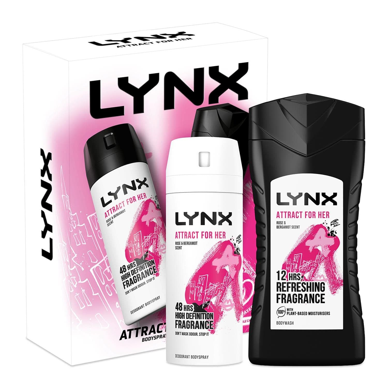 Lynx Attract for Her Gift Set, 2 piece in a single unit.