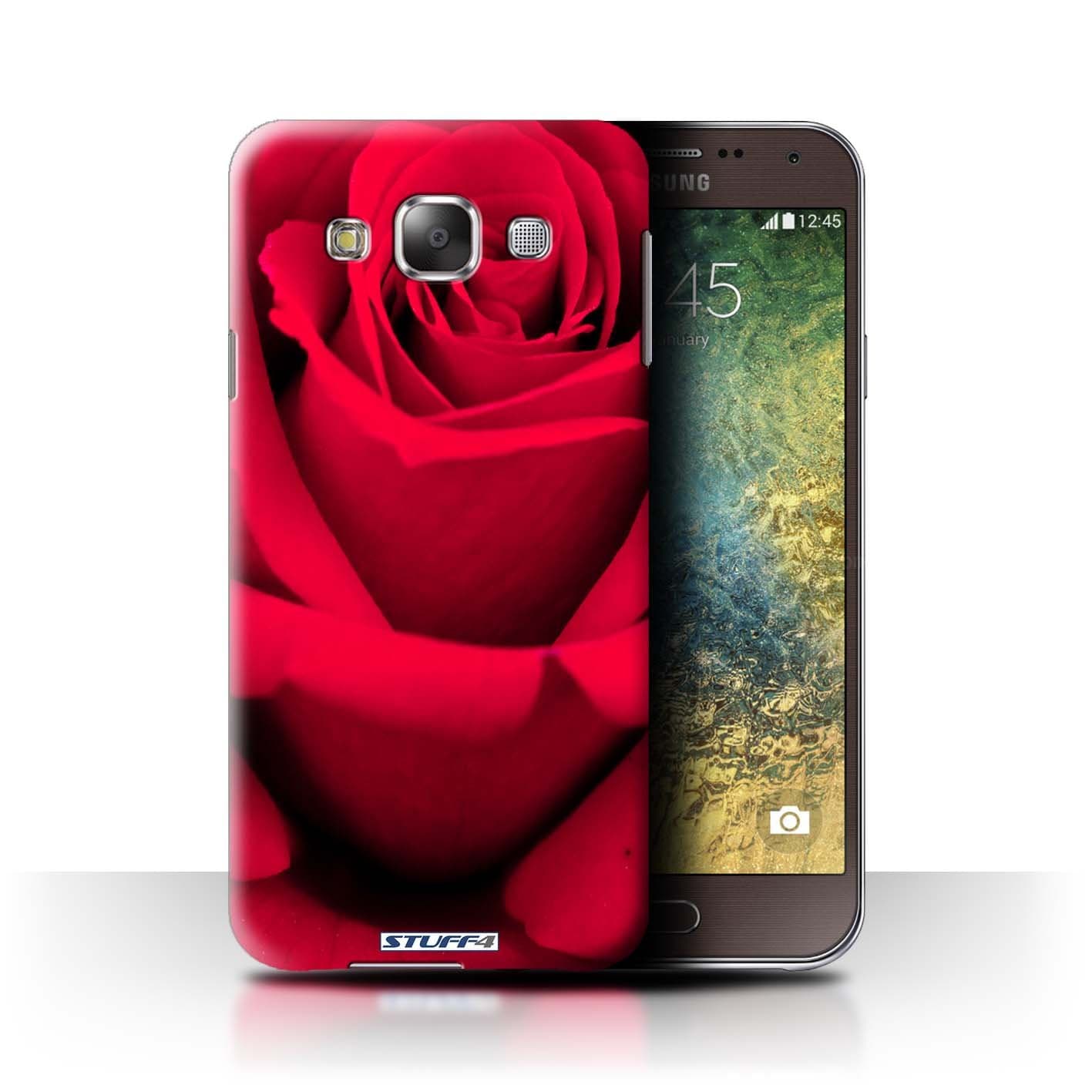 STUFF4 Phone Case / Cover for Samsung Galaxy E5/E500 / Bright Rose Design / Floral Garden Flowers Collection