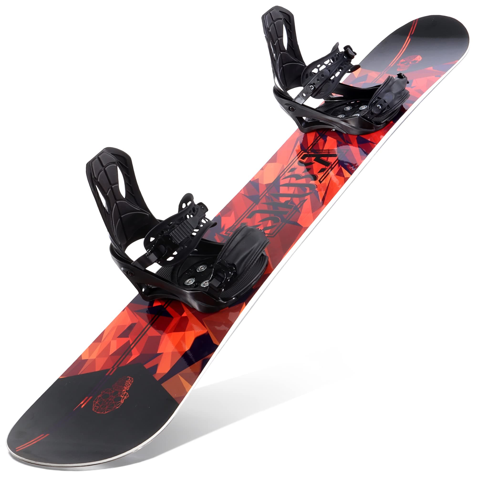 STAUBER 128cm Summit Snowboard & Binding Package Sizes 128, 133, 138, 143, 148,153,158, 161- Best All Terrain, Twin Directional, Hybrid Profile - Adjustable Bindings - Designed for All Levels