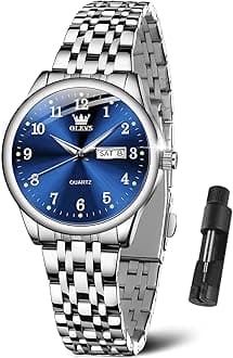 Silver Blue Ladies Watches