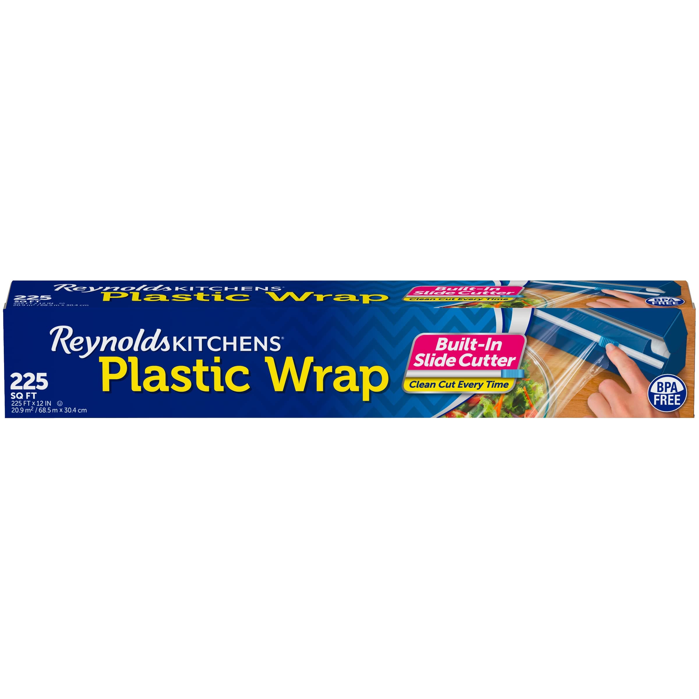 Hefty Reynolds Kitchens Quick Cut Plastic Wrap, 225 Square Feet
