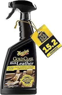 Gold Class Rich Leather Cleaner and Conditioner 3-in-1 Spray, Non-Greasy Car Leather Cleaner and Conditioner Treatment with Advanced UV Protection, 15.2 Oz Spray Bottle