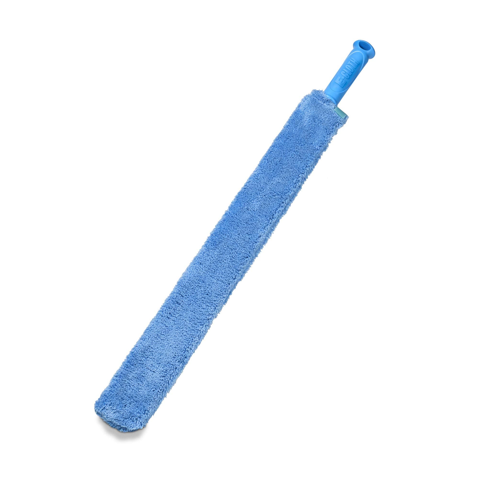 E-Cloth Cleaning & Dusting Microfibre Wand, Great for Cleaning and Dusting Surfaces, Washable and Reusable, 100 Wash Promise, Blue, 1 Pack