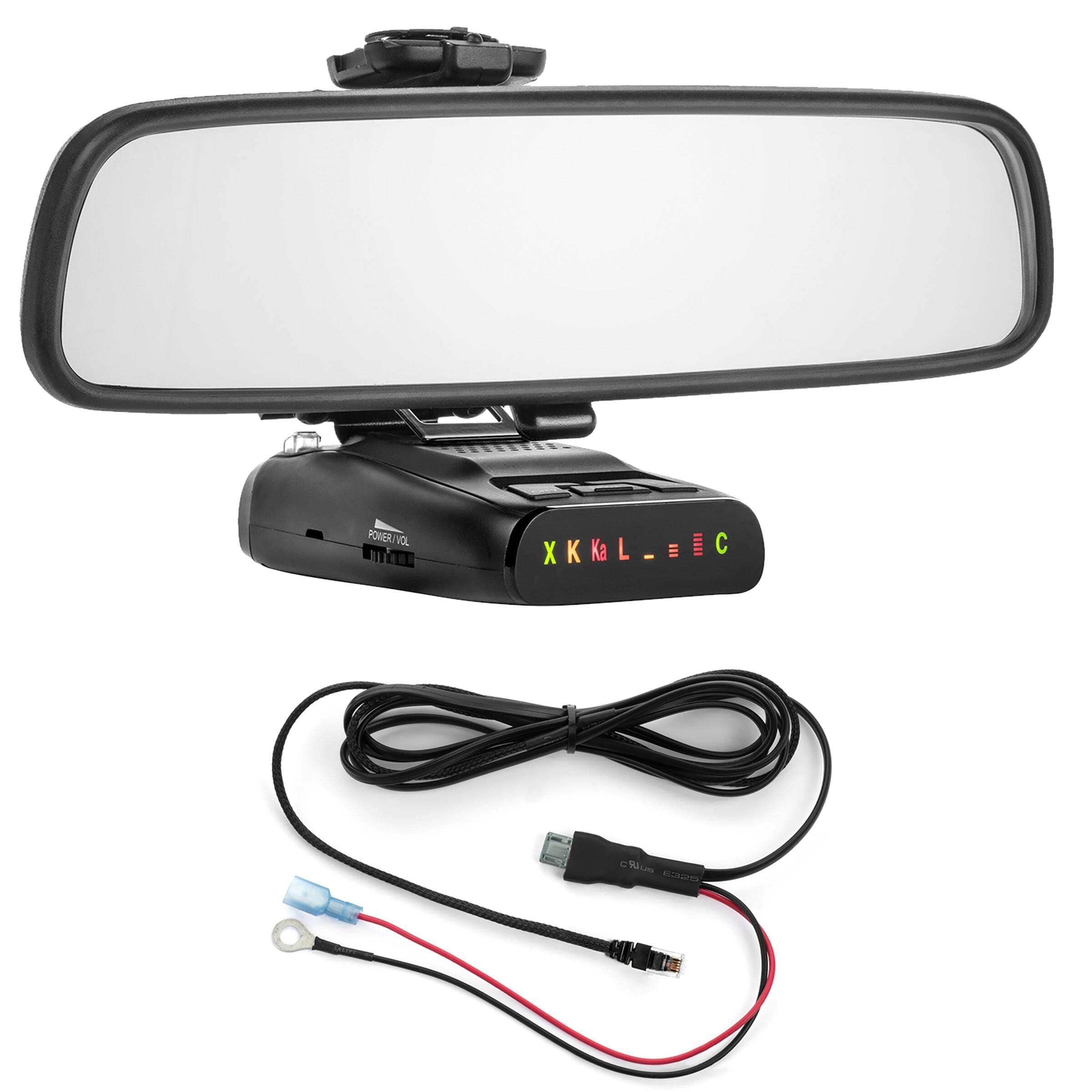Radar Mount Mirror Mount + Direct Wire for Uniden Radar Detectors - DFR7 R3 R4 R7 R8 (4001209)