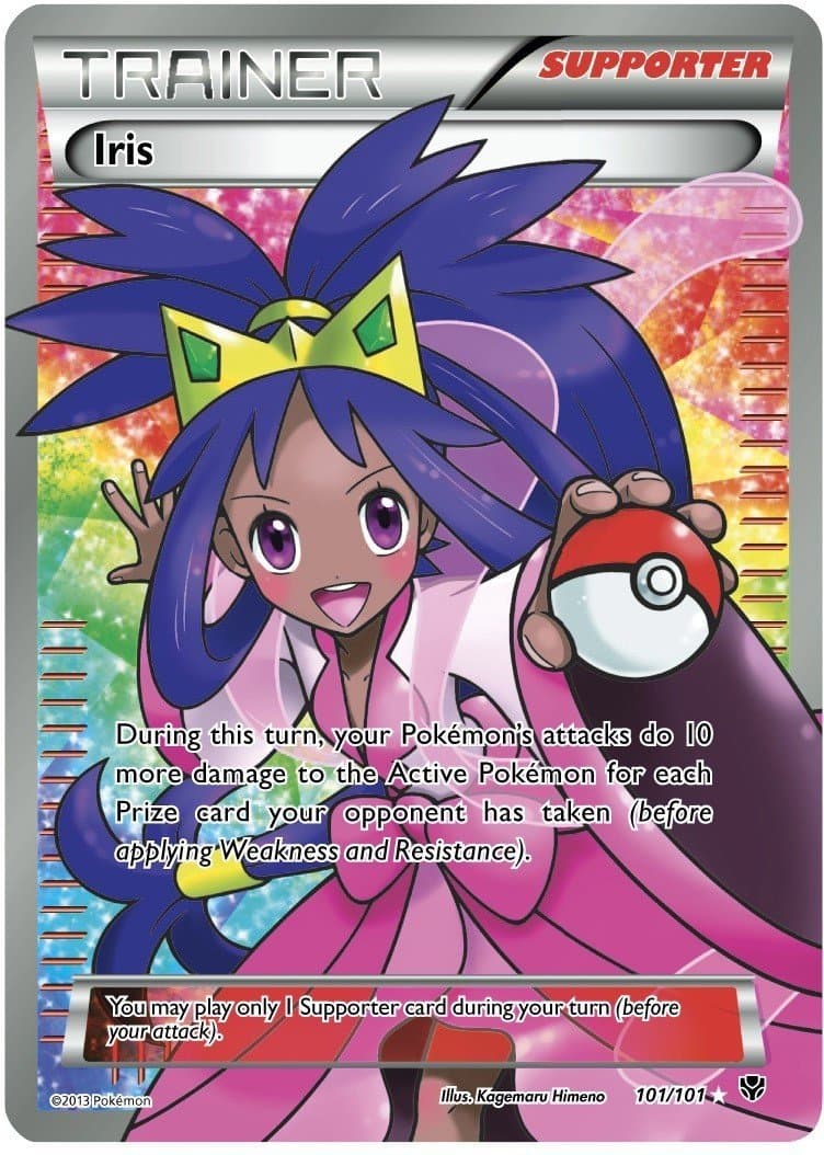 Iris 101/101 Trainer Full Art Plasma Blast Pokemon Card