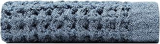 ONSENPremium Face Towel - Waffle Weave - 100% Supima Cotton - 12" x 12" - Ultra-Soft - Fast Absorbing & Quick Drying - Bathroom, Kitchen, Shower, Hotel, Spa, Travel, & Gym - Wash Cloth - Denim Blue