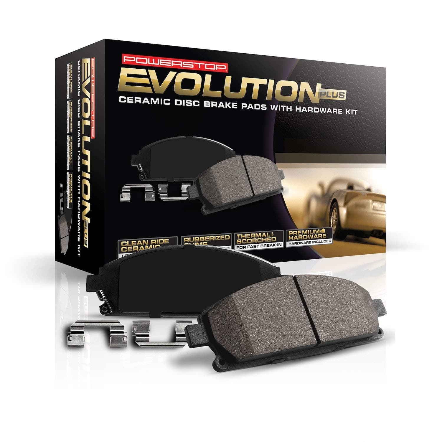 Power Stop (17-1596) Z17 Evolution Plus Brake Pads, Rear