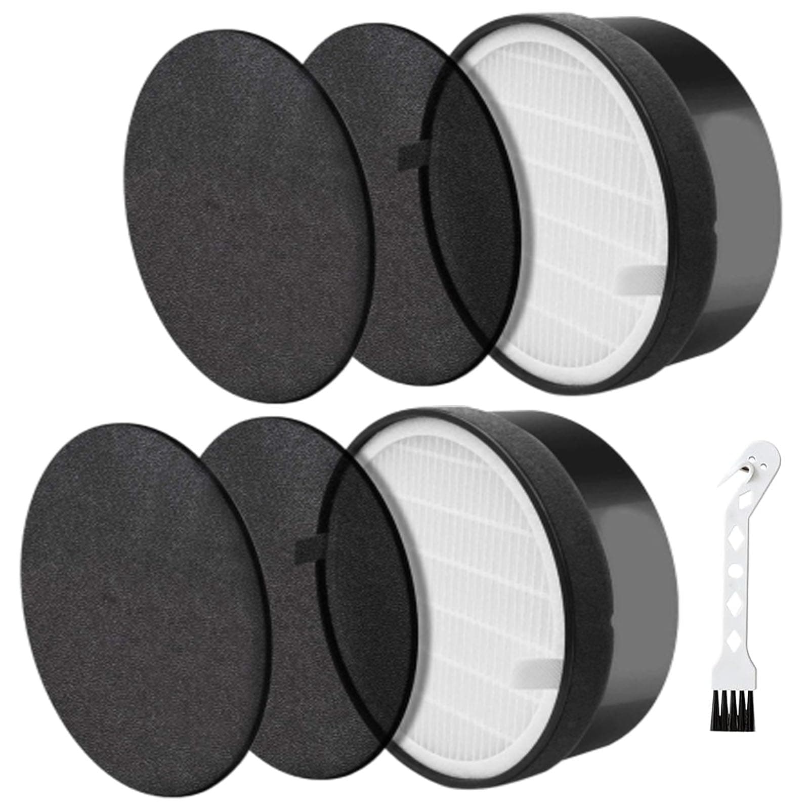 LV-H132 Replacement Filter Compatible for LEVOIT LV-H132 Air Filter, Activated Carbon Filter,Part LV-H132-RF,2 Pack