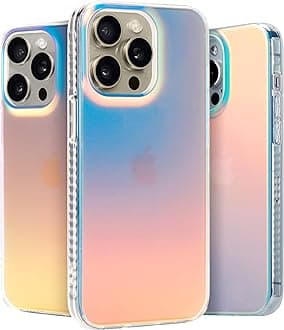 LONLI - for iPhone 14 Pro (6.1") - Fluorescent Iridescent Translucent Matte Case - Just in Case Series