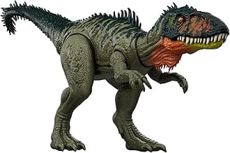 Mattel Jurassic World Big Action! JCL75 Tyrano Titan Children's Figure, Dinosaur Toy, Total Length: Approx. 13.5 inches (34.3 cm), Ages 4 and up, Green