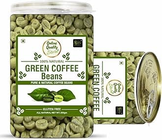 Online Quality Store Green Coffee Beans - 300g | Pure & Natural Coffee Beans for Weight Loss Management