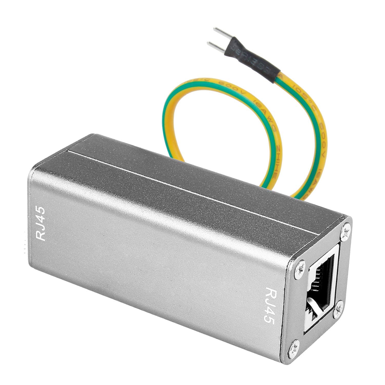 Ethernet Surge Protector, Protectnet for 100/1000 Base - T Ethernet Lines, LAN Network Thunder Lighting Surge Protection.