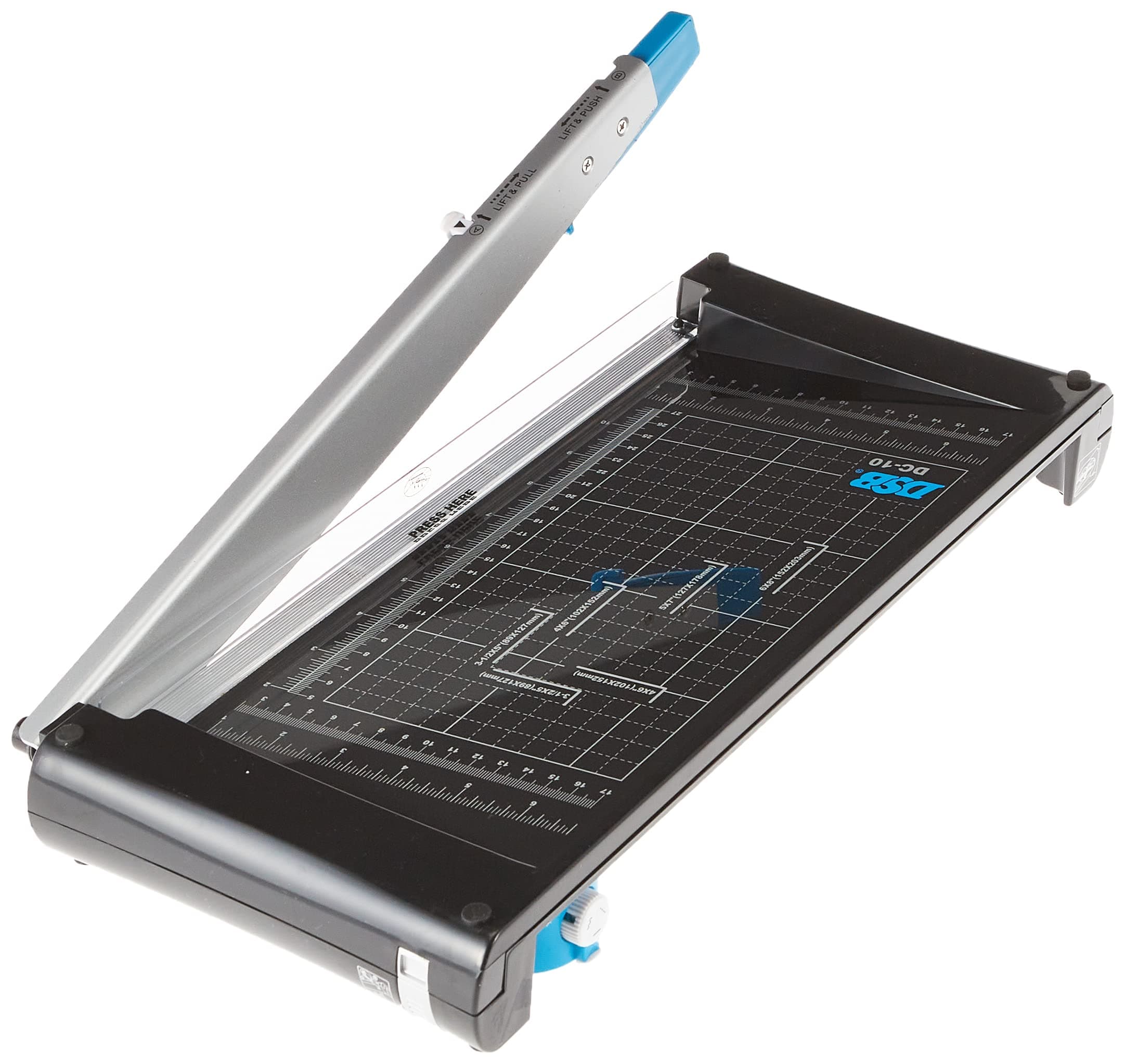 DC Cutting Machine A4 Pack of 10, Black/Blue/Silver