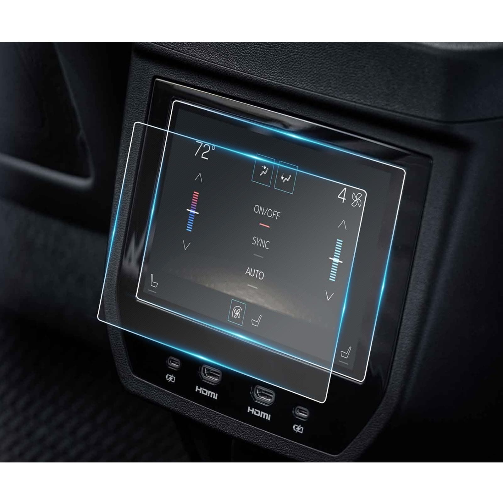2026 GMC Yukon AT4 Ultimate Rear AC Control Screen Protector for 2025 GMC Yukon XL AT4 Ultimate/Denali Ultimate 8" Rear Climate Control Screen Cover Saver GMC Yukon Denali Accessories Nano Film 2-Pack