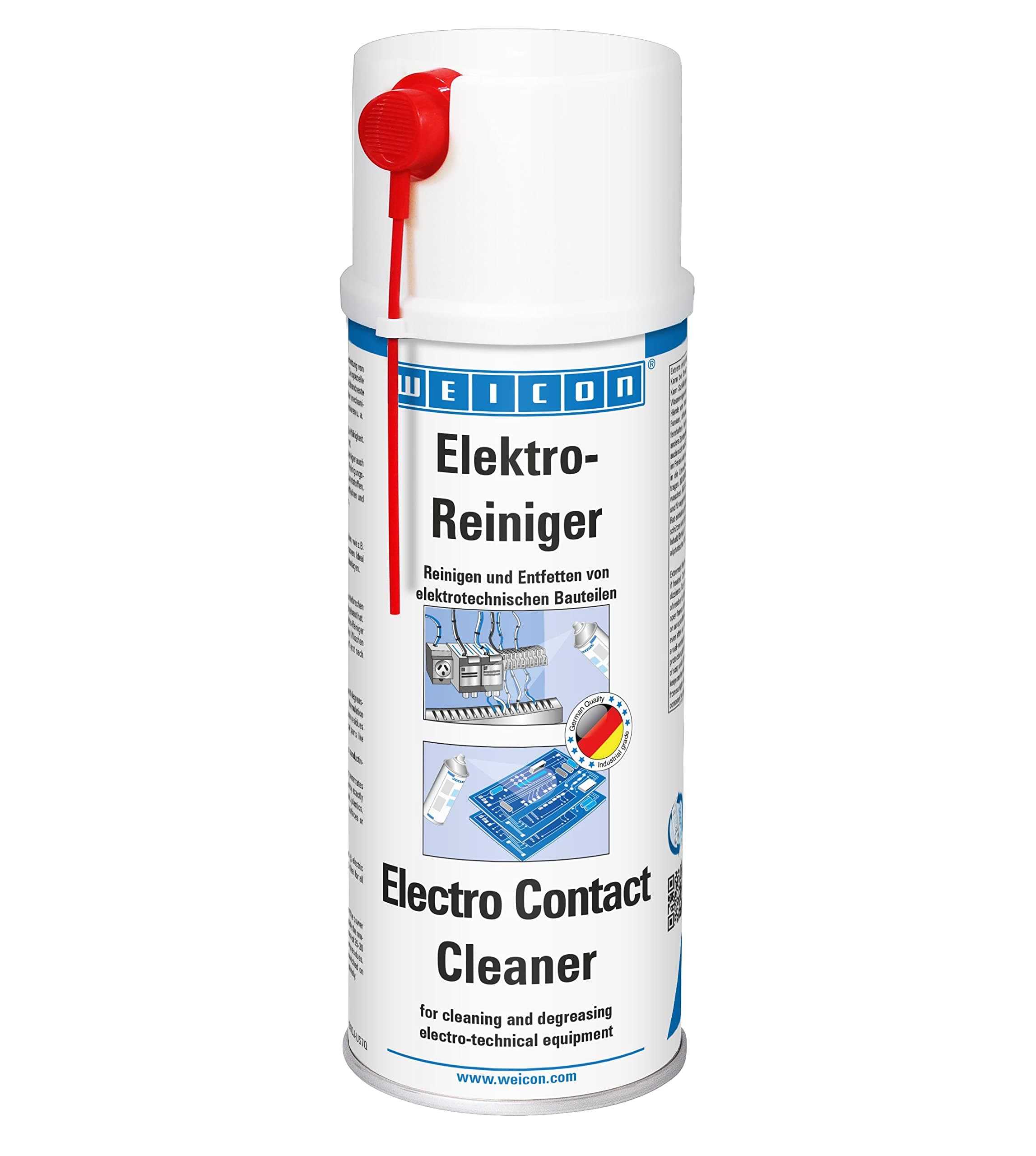 – WEICON Electro Contact Cleaner | 400 ml | Spray for Electronic Components, Dissolves Corrosion, Removes Dust and Dirt, Increases Conductivity