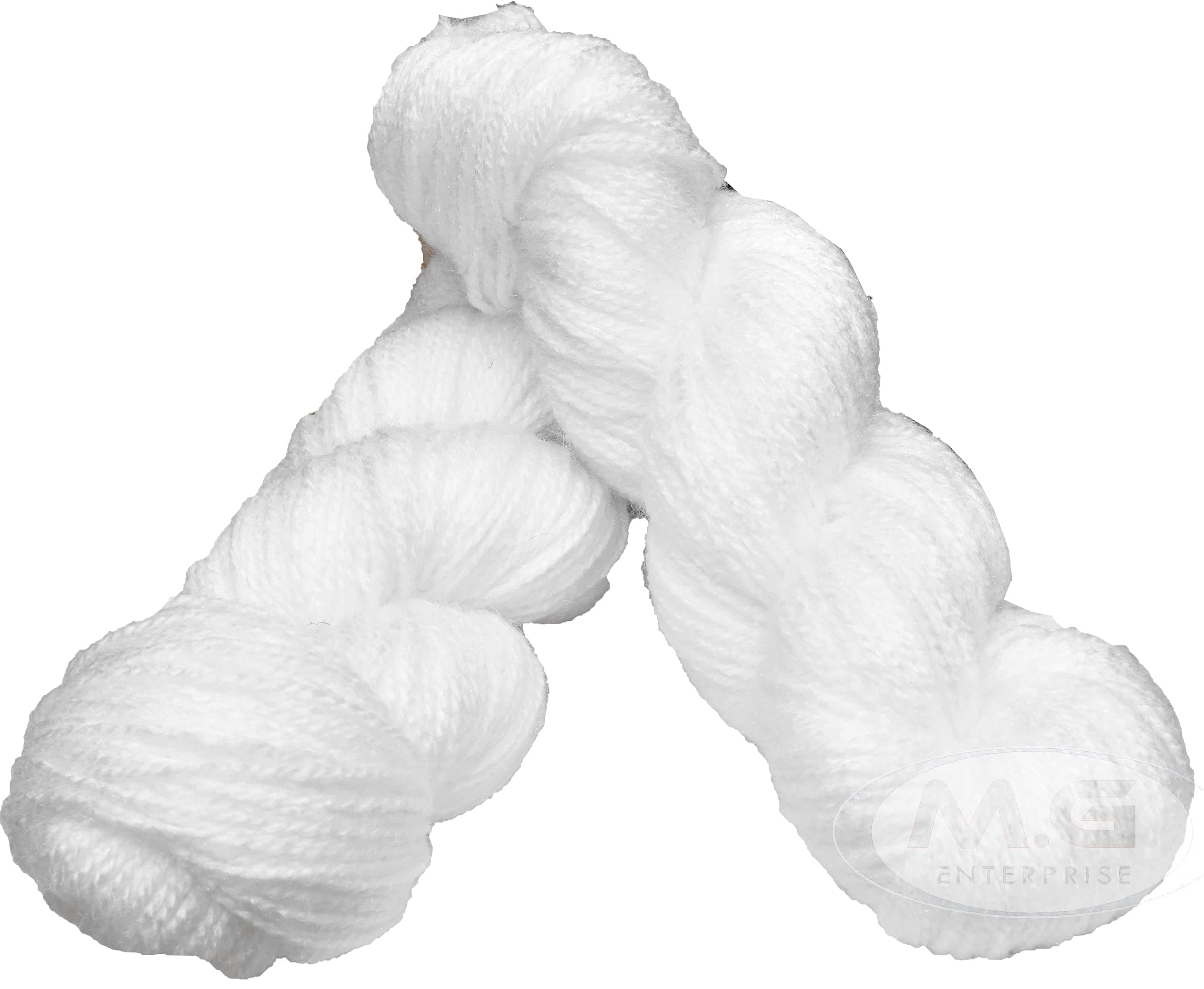 SIMI ENTERPRISE RABIT Excel White 300 GMS Wool Hank Hand Knitting Wool/Art Craft Soft Fingering Crochet Hook Yarn, Needle Knitting Yarn Thread Dyed-HC Art-FDB