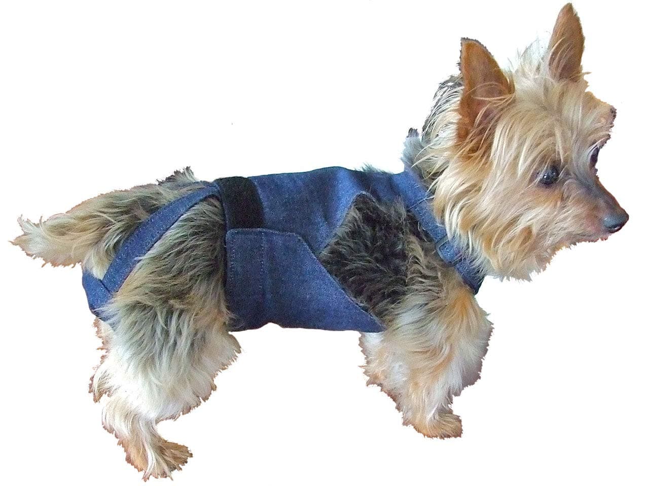 PeeKeeper Escape-Proof Dog Diaper, Small-16 Denim