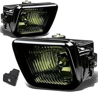 DNA Motoring FL-HC96-SM Front Bumper Fog Light Driver & Passenger Side Enhance visibility [Compatible with 96-98 Honda Civic]
