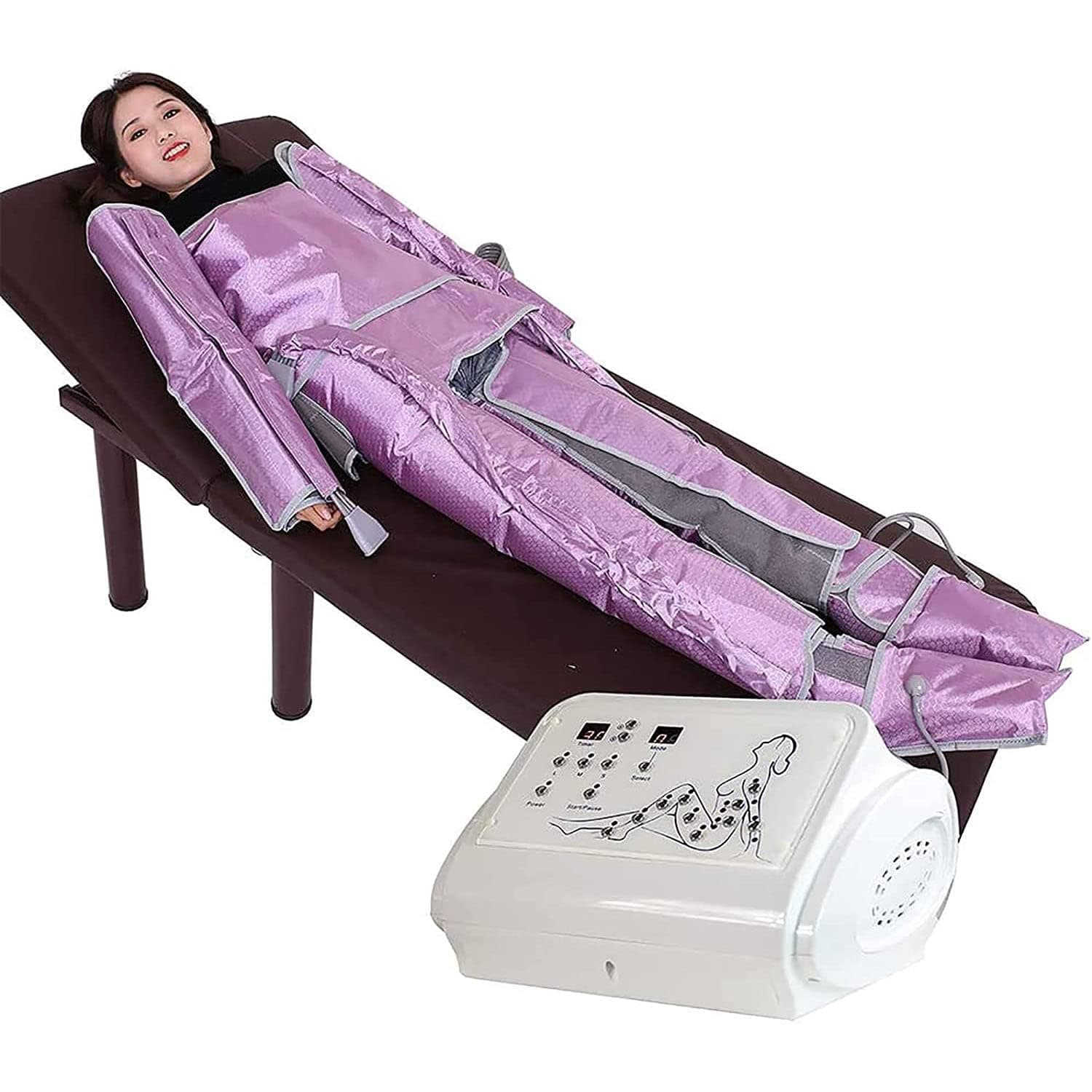 COYEUX Air Compression Massager Machine, Sequential Compression Device 40 Airbags, for Full Body Massage Pressotherapy Lymphatic Drainage Body Slimming Beauty Instrument