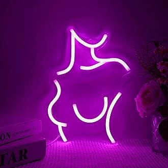 Lady Back LED Neon Lights, Anywin Sexy Lady Wall Night Lights Dimmable USB Powered Pink Neon Signs, Decor for Bedroom Bar Cafe Man Cave Christmas Birthday Day Party Gift for Friends Adults