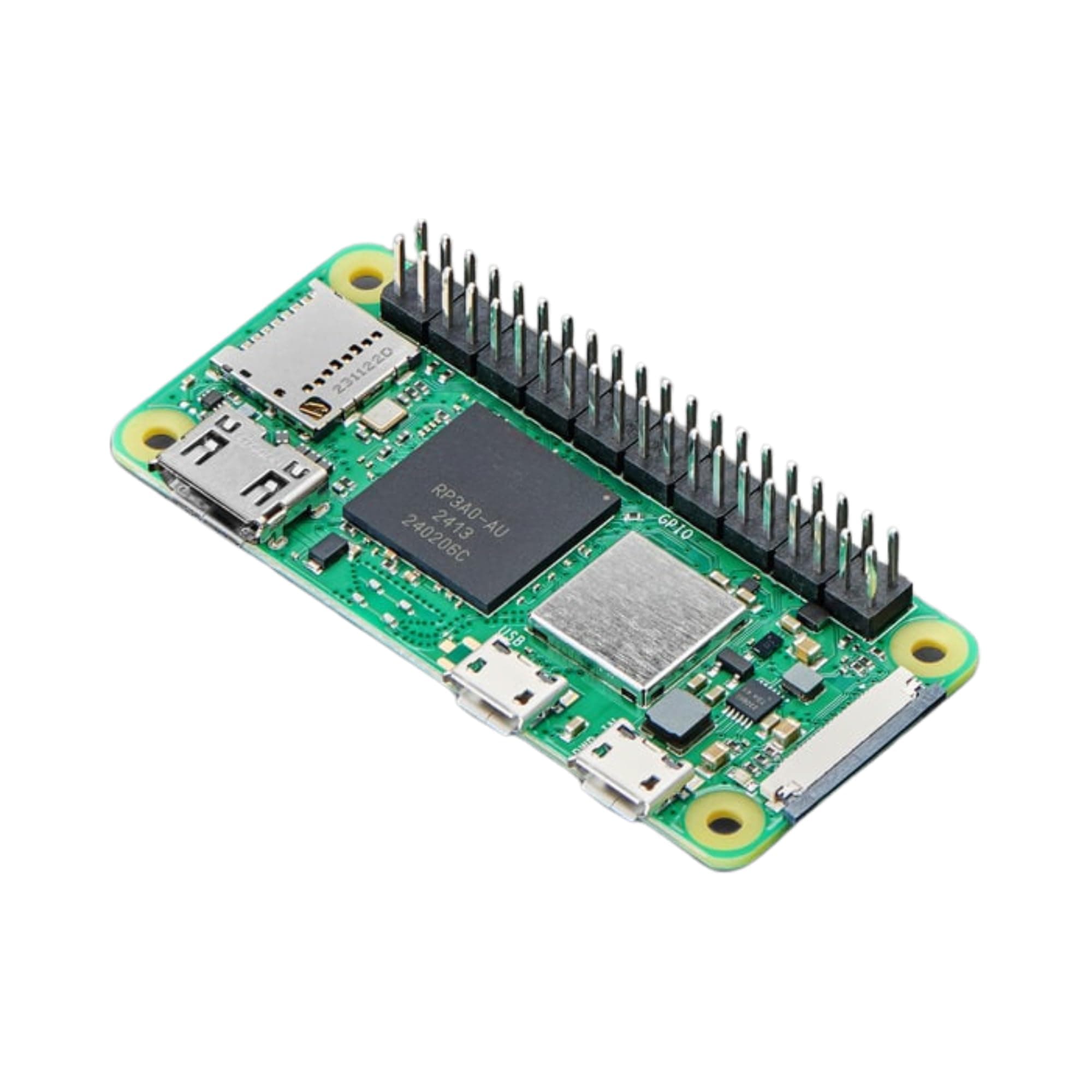 Pi Zero 2 WH - Pre Soldered Header, Quad-Core 1GHz CPU, 512MB RAM, Wi-Fi & Bluetooth, Mini HDMI, 40 GPIO, CSI Camera Port, 2023 Edition