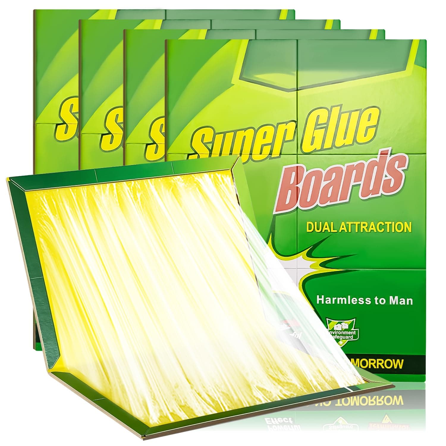 Pest Sticky Pads Trap,Multi-Use Pest Trap Boards, 5 Packs Pest Sticky Boards,Large Extra Strong Sticky Trap for Multiple Insects in Indoor Outdoor Home Kitchen Garden Garage