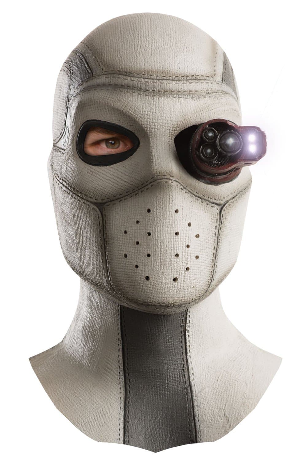 Deadshot Mens Lighted Latex Mask, Suicide Squad Accessory