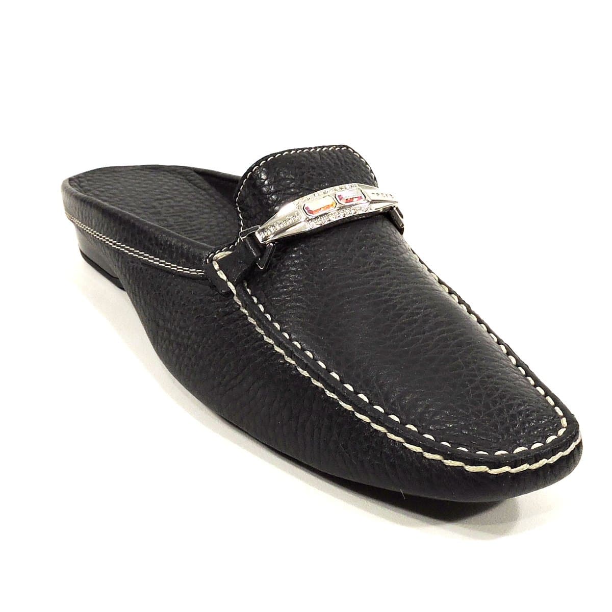 Baldinini Women's Black Leather Mules