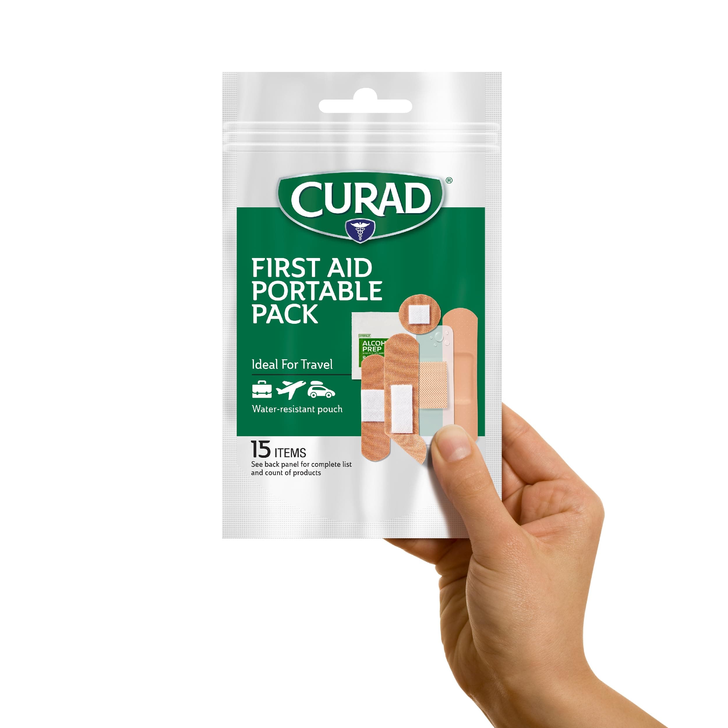 First Aid Portable Pack |15 - Count On-the-Go Essentials |12 Packs