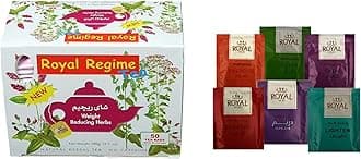 Royal Regime Tea Weight Reducing Slimming Herbal Loss Diet Chai Bags, 100 Grams, Pack of 50 Tea Bags (Product of Egypt)