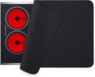 Flasld Fireproof And Waterproof Stove Top Covers, 21×29.5 Inch Electric Cover Mat, Glass - Ceramic Cooktop Protector Flat Oven Cover, Black Without Logo