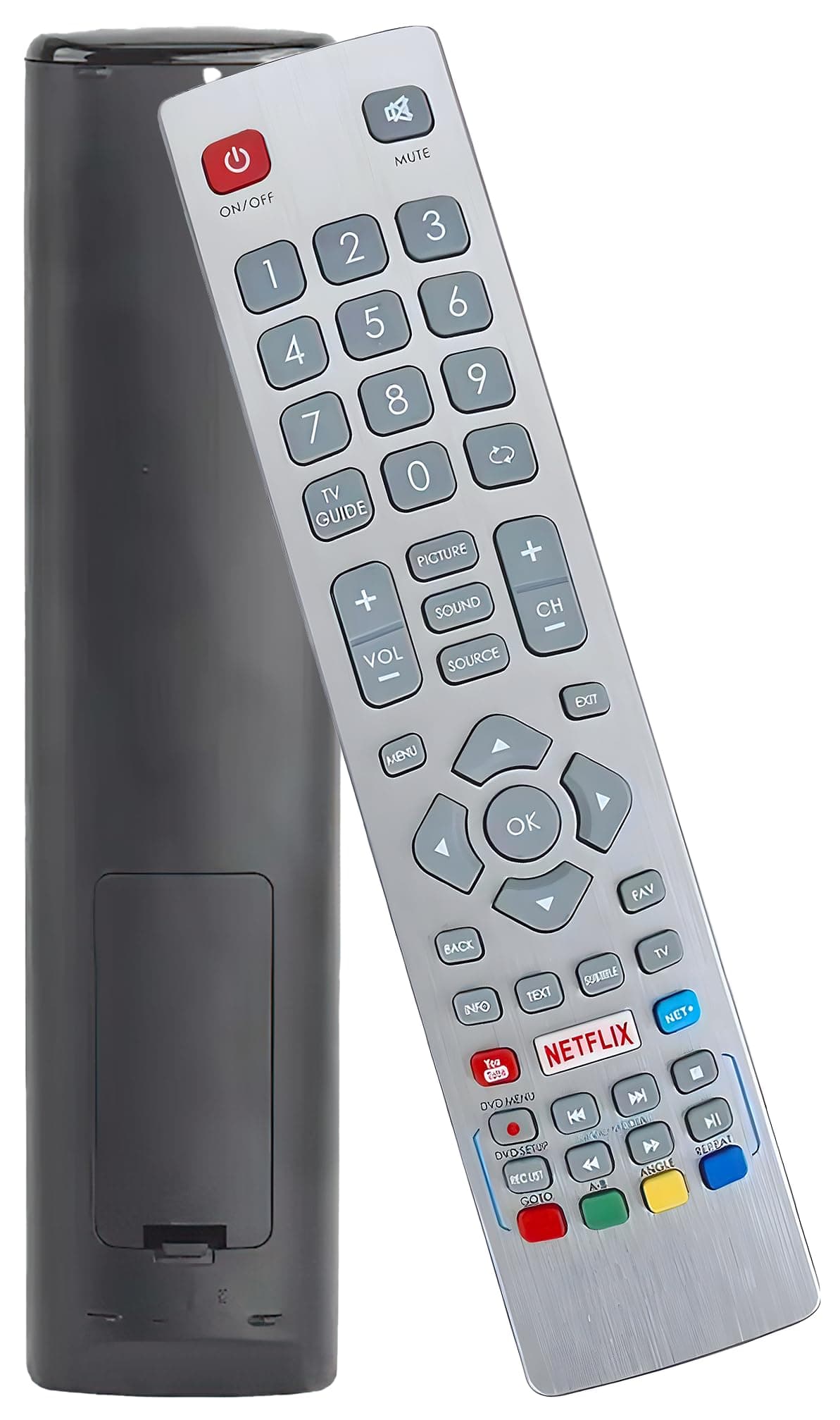HJA Generic Replacement Remote Control Compatible with Sharp Aquos Smart TV's (with Netflix & YouTube Buttons) - Works Straight Away, No Setup Required
