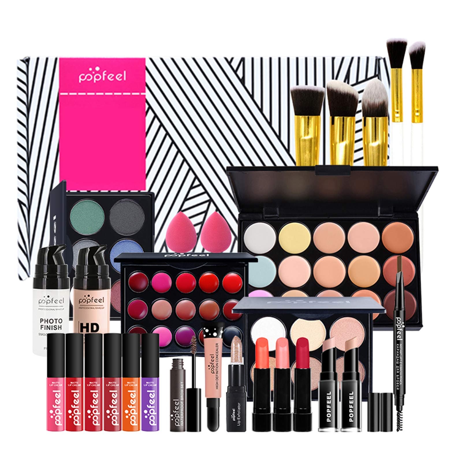 CHSEEAMakeup Gift Set Complete Starter Makeup Kit All-in-One Make Up Kit Lip Gloss Concealer Eyeshadow Palette Highly Pigmented Cosmetic Set for Teenage Girls & Adults #5