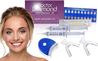Dr. Diamond Complete 3D At-Home Teeth Whitening Kit Rated #1 In the USA- Deluxe Edition