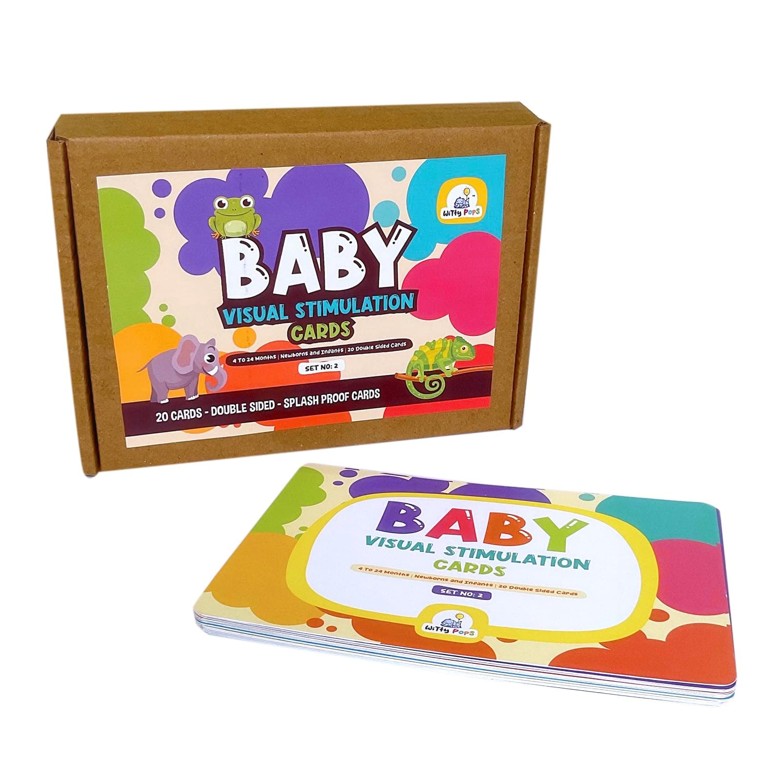 High Contrast Colour Flash Cards for Babies/Infants - Visual Stimulation Flashcard-Early Learning - Preschool - A5 Size - Anti Glare Matt Laminated (High Contrast - Colour - Set 2)