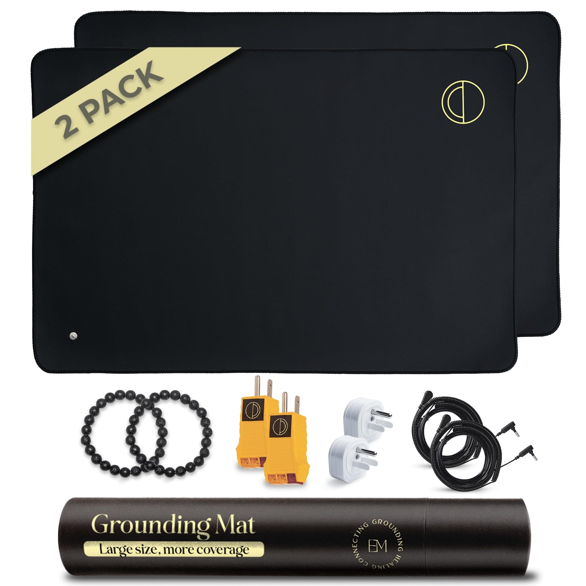Earth and Moon Grounding Mat Starter Kit - Universal Grounding Pad for Sleeping and Overall Wellbeing