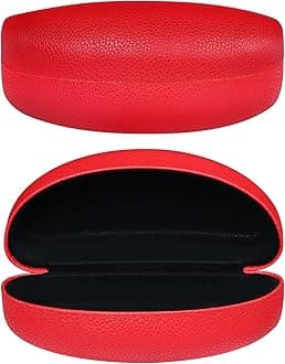Hard Shell Sunglasses Case,Classic Large Glasses Case for Sunglass,Eyeglasses with Cleaning Cloth,Pouch